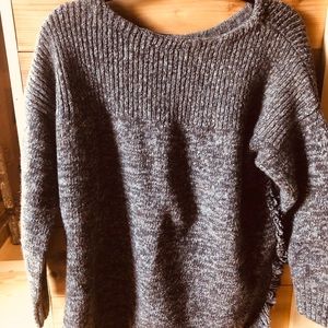 Warm winter gray sweater.